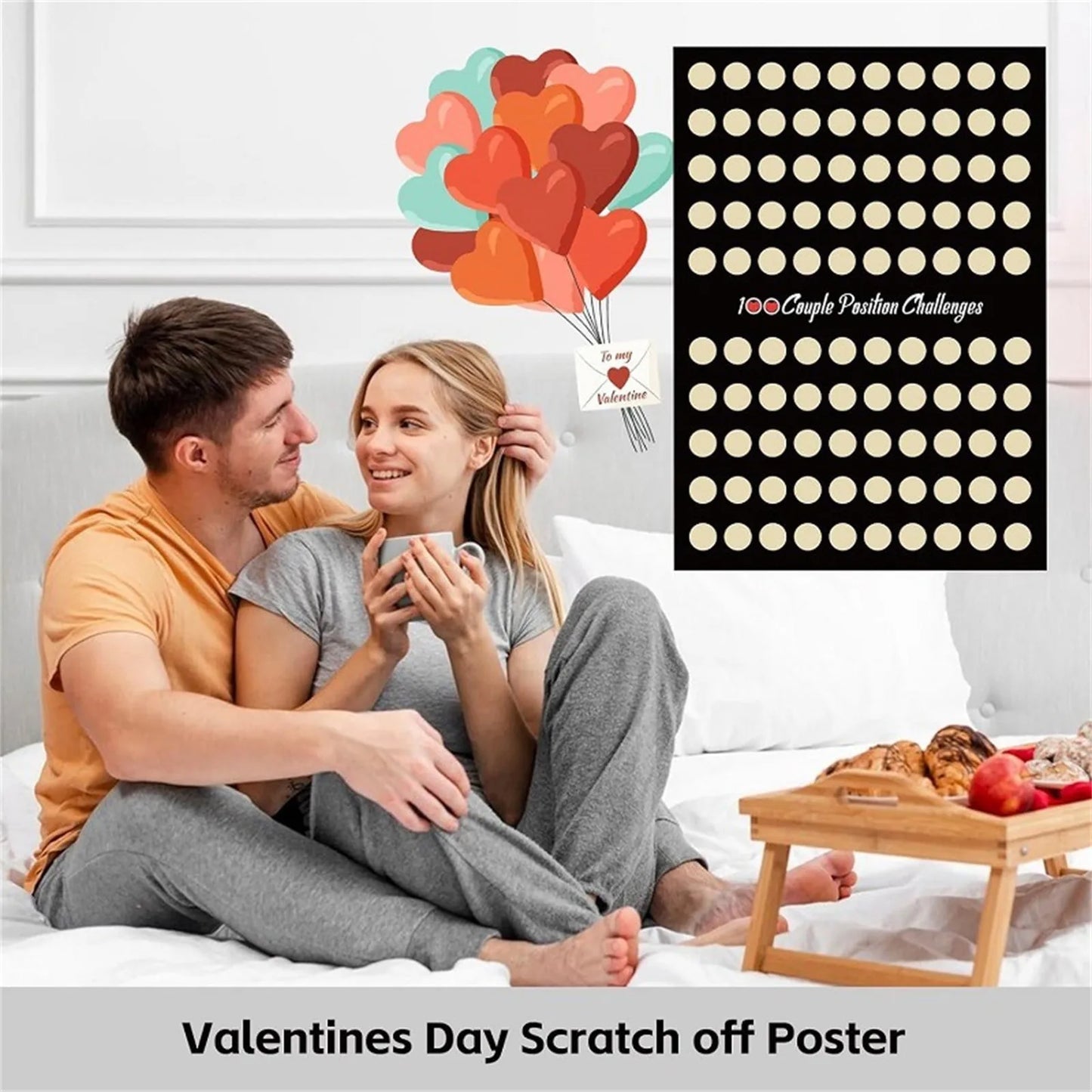 Poster Grattable 100 Choses à Faire en Couple