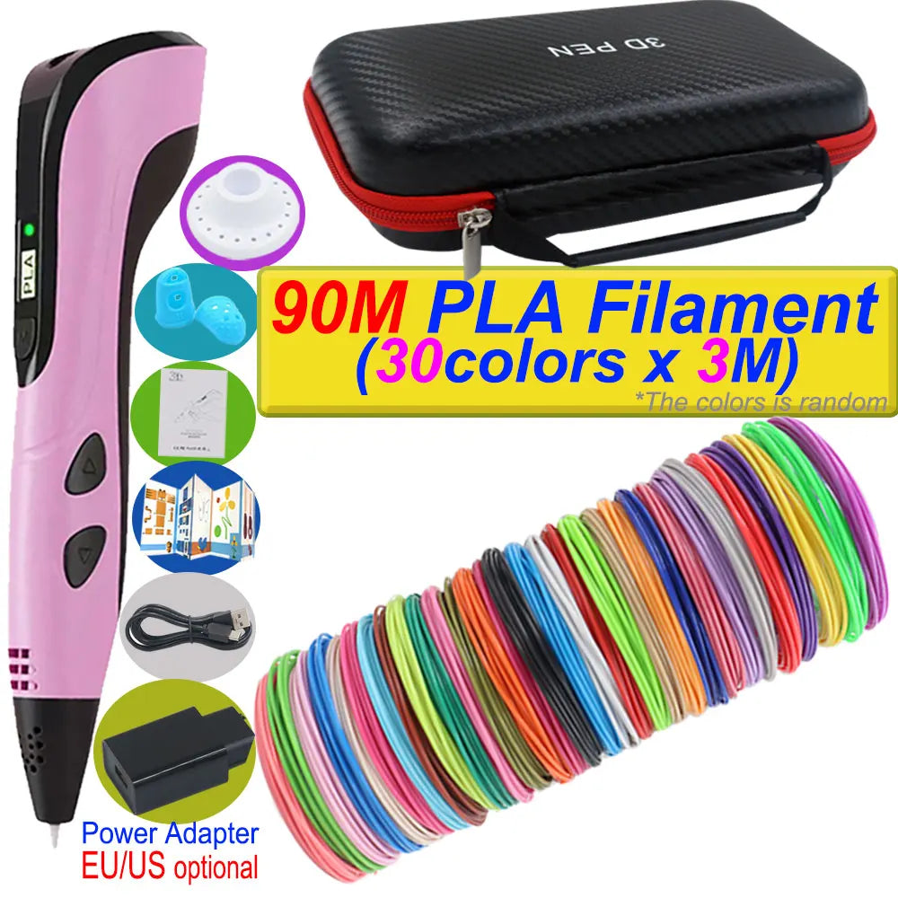 Stylo 3D Impression 2026 avec Ecran LCD et Filament PLA