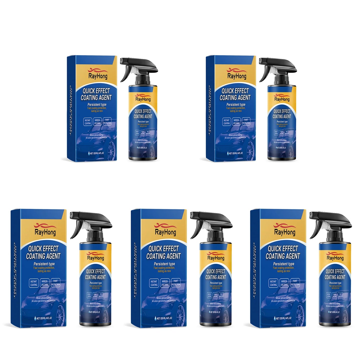 Spray Nano Coating Auto Hydrophobe 1 à 5 pièces Ultra brillance