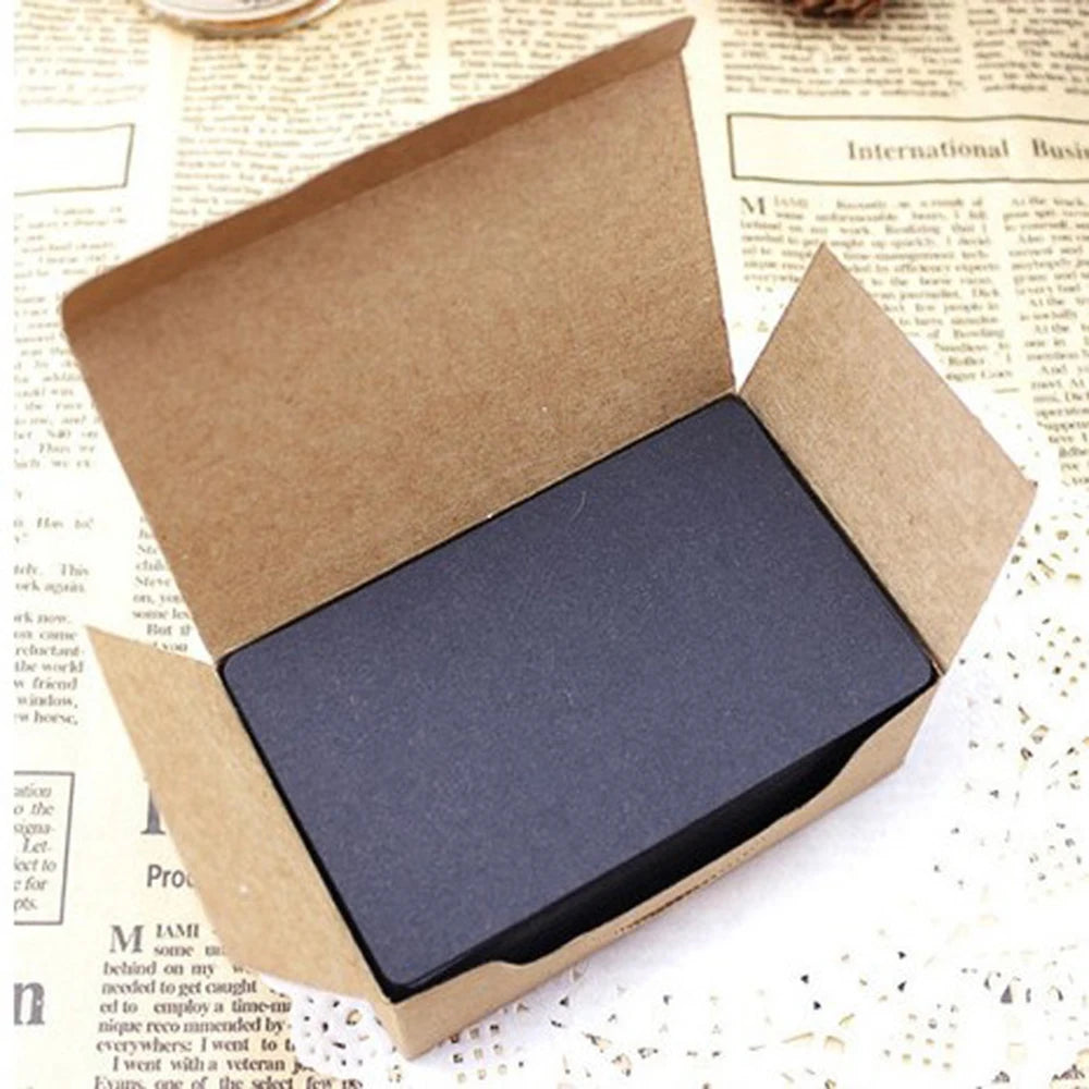 100 Cartes Blanches Visite & Messages 5,3 x 9 cm — vue 3