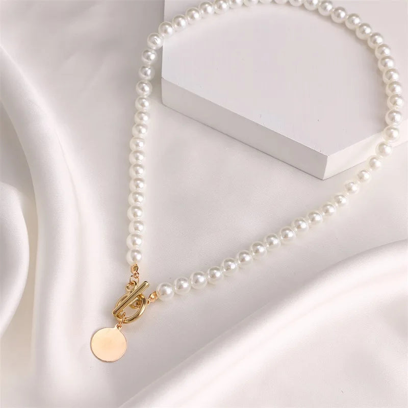 Collier Choker Perles Mariage Vintage Femme