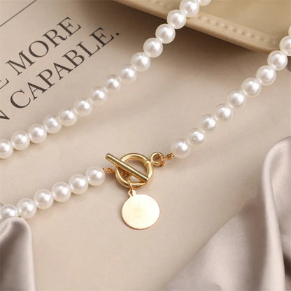 Collier Choker Perles Mariage Vintage Femme