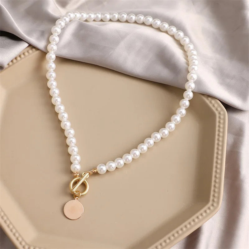 Collier Choker Perles Mariage Vintage Femme