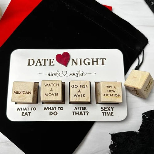 Jeu de Dés de Rendez-Vous en Bois Édition After Dark