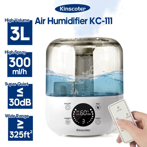 Humidificateur d'air KINSCOTER 3L Diffuseur d'arômes