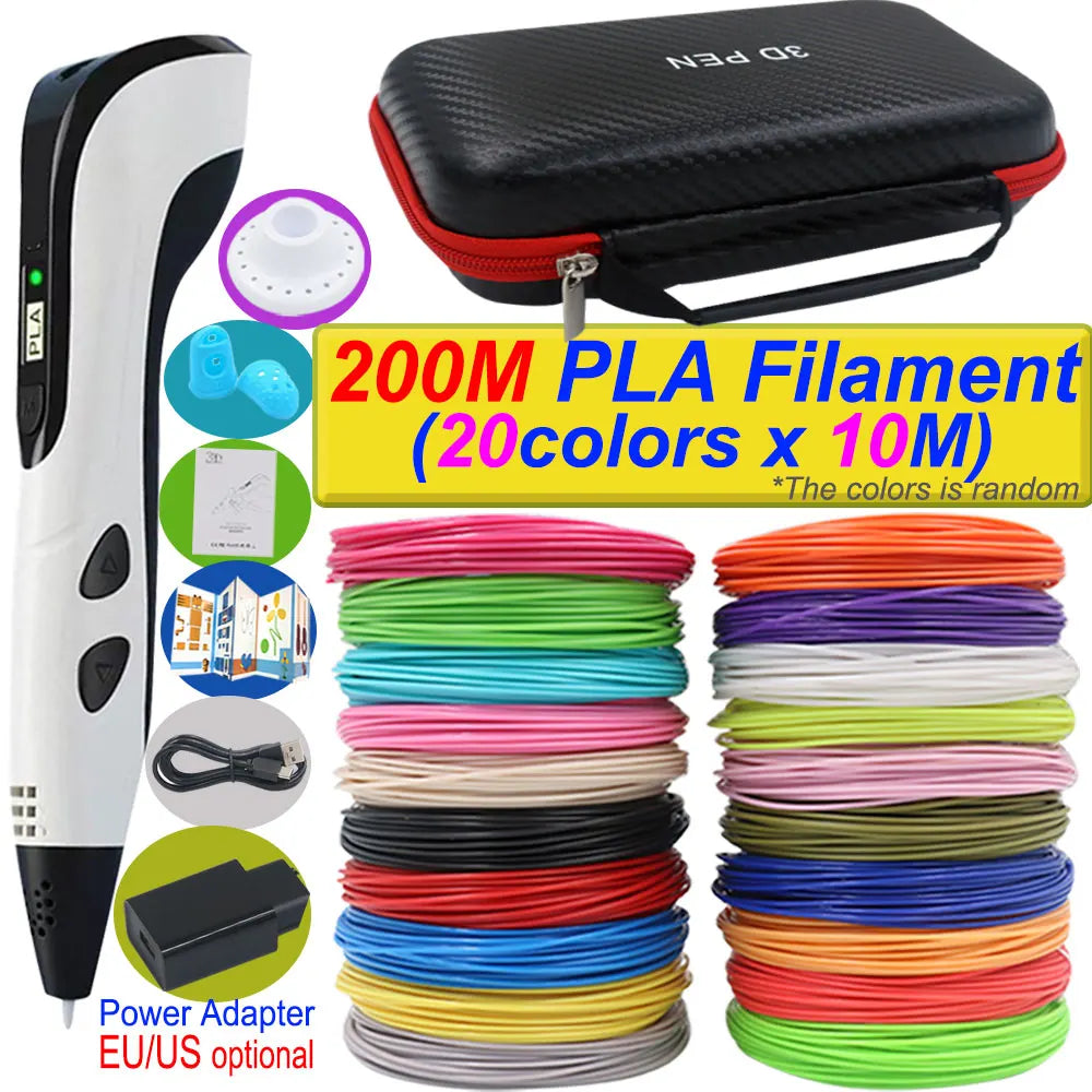 Stylo 3D Impression 2026 avec Ecran LCD et Filament PLA