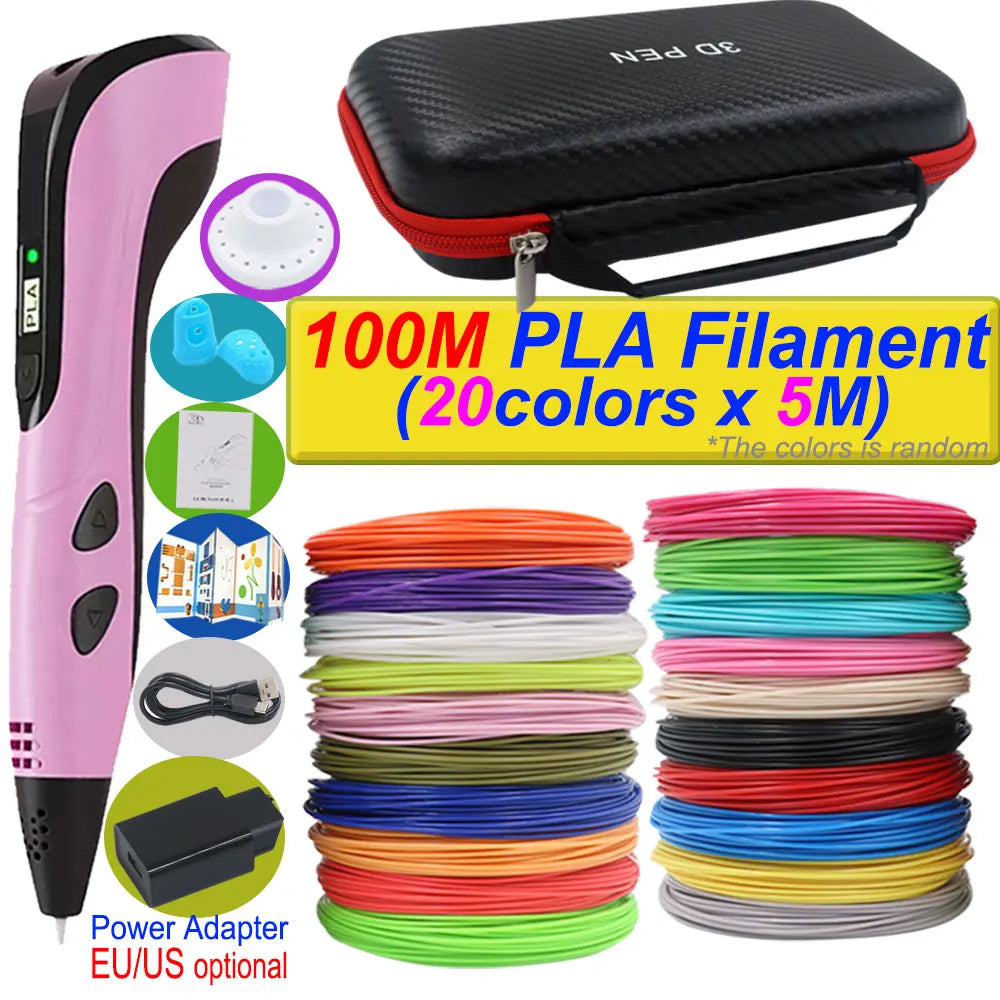 Stylo 3D Impression 2026 avec Ecran LCD et Filament PLA