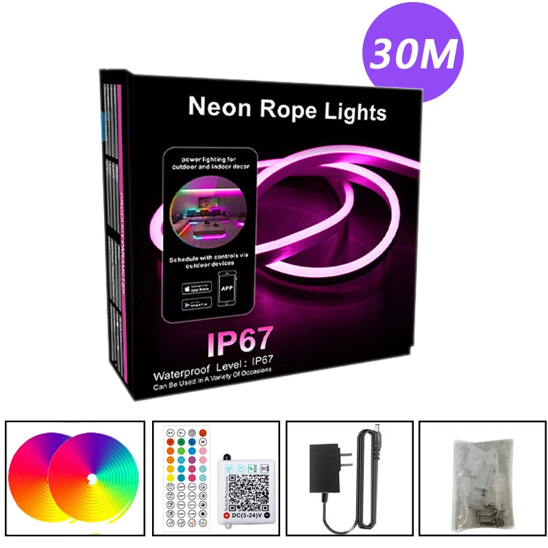 Néon LED RGB Flexible Contrôle par Application — vue 10