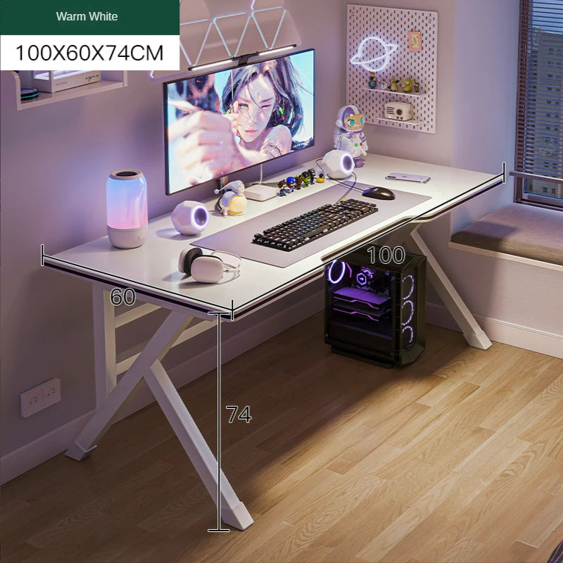 Bureau Ergonomique Moderne pour Gaming et Bureau à Domicile