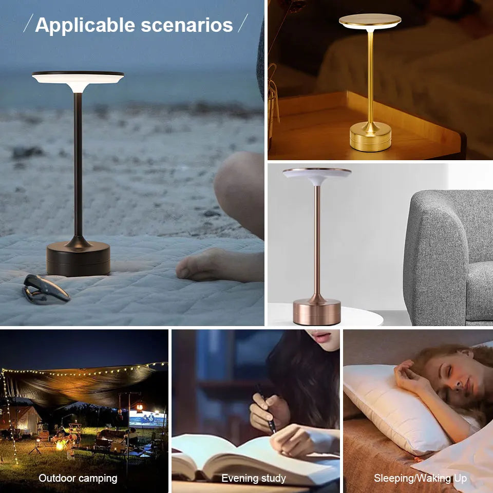 Lampe de Table LED Rechargeable avec Capteur Tactile