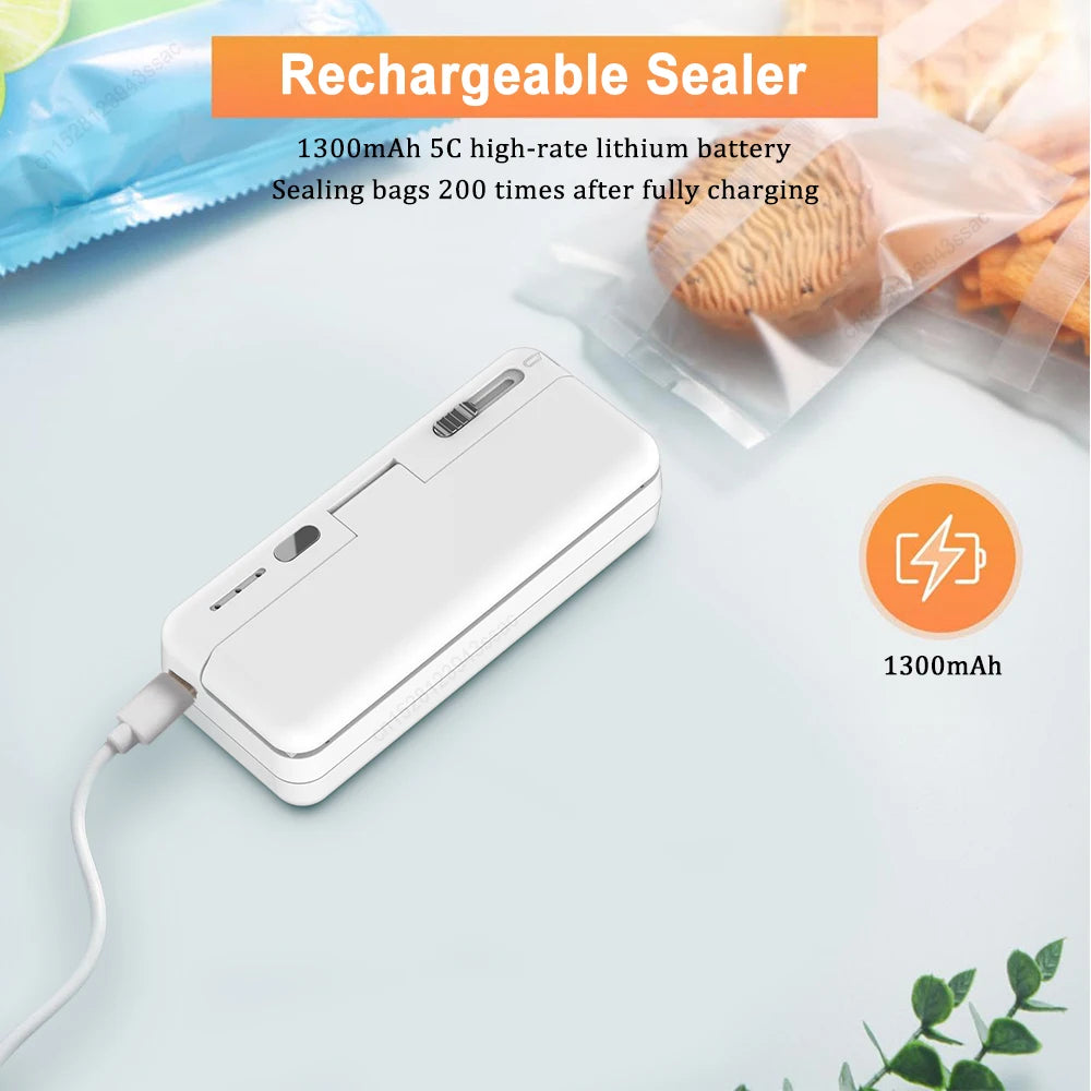 Mini Soudeuse Portable 2-en-1 pour Sacs Plastiques — vue 3