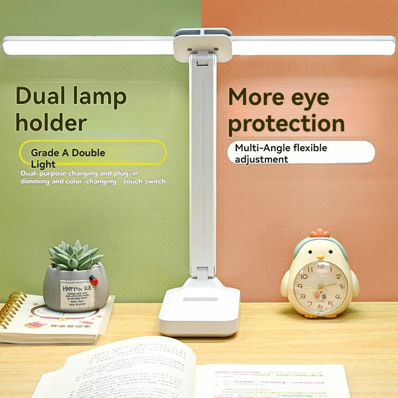 Lampe de Bureau LED Double Tete Rechargeable