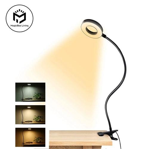 Lampe de Bureau LED 48 LEDs Flexible avec Pinces