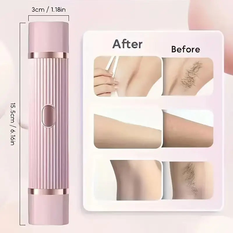 Rasoir Electrique 2 en 1 Femme - Sourcils, Visage, Jambes