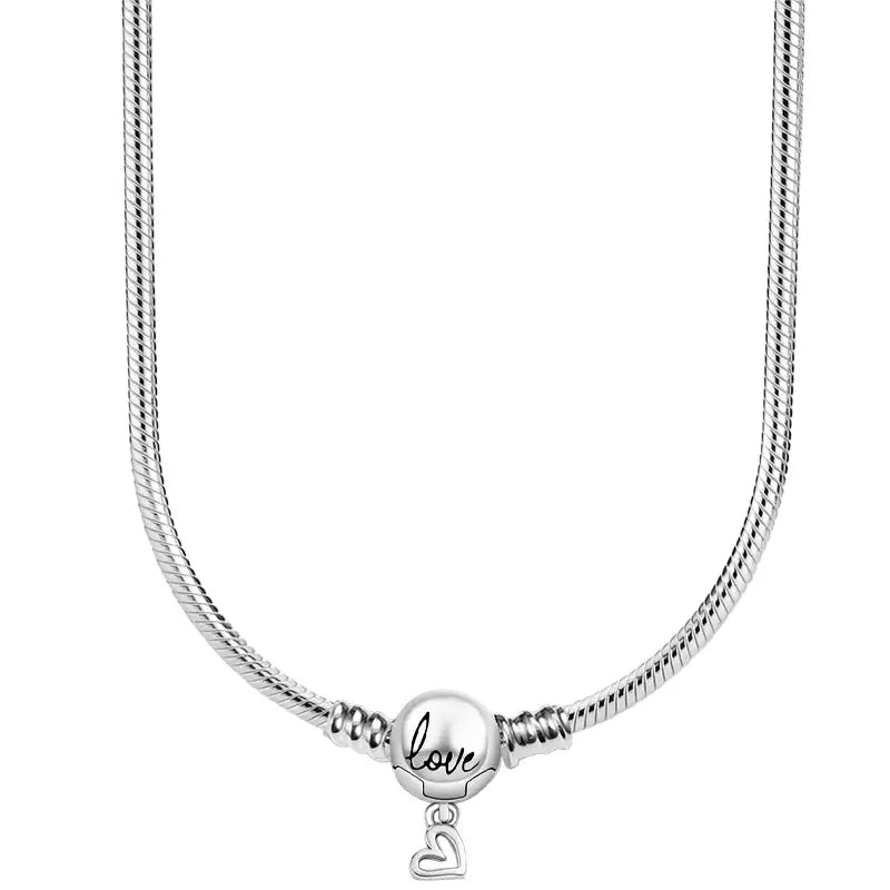 Collier Chaine Serpent Argent 45-60CM Bijoux DIY