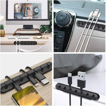 Set Organisateur de Câbles USB Silicone