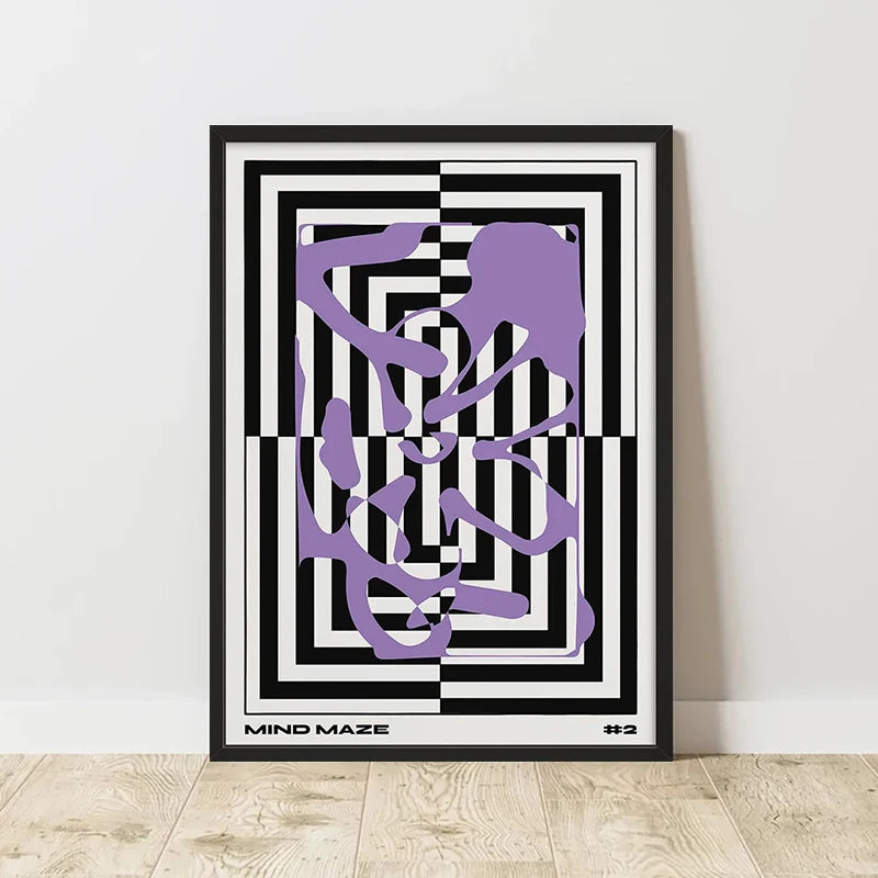 Affiche Art Abstrait Classique Imprimée sur Toile
