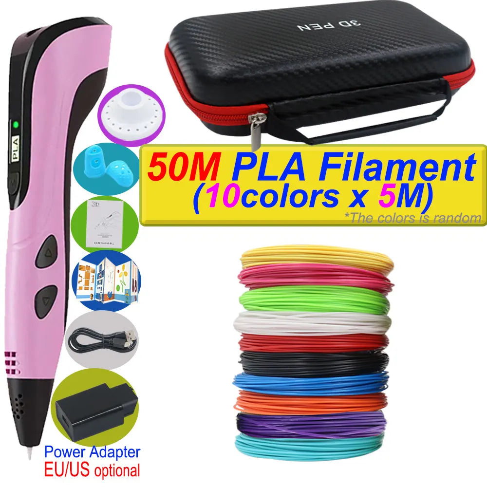 Stylo 3D Impression 2026 avec Ecran LCD et Filament PLA