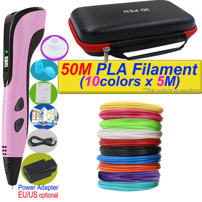Stylo 3D Impression 2026 avec Ecran LCD et Filament PLA