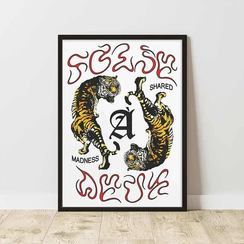 Affiche Art Abstrait Classique Imprimée sur Toile