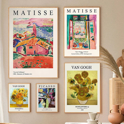 Affiches d'Art Abstrait - Toiles Colorées pour Maison
