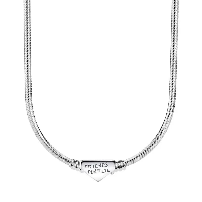 Collier Chaine Serpent Argent 45-60CM Bijoux DIY