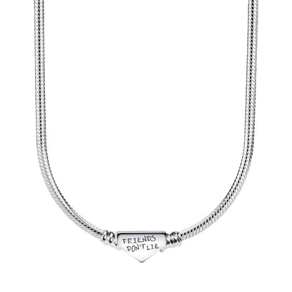 Collier Chaine Serpent Argent 45-60CM Bijoux DIY