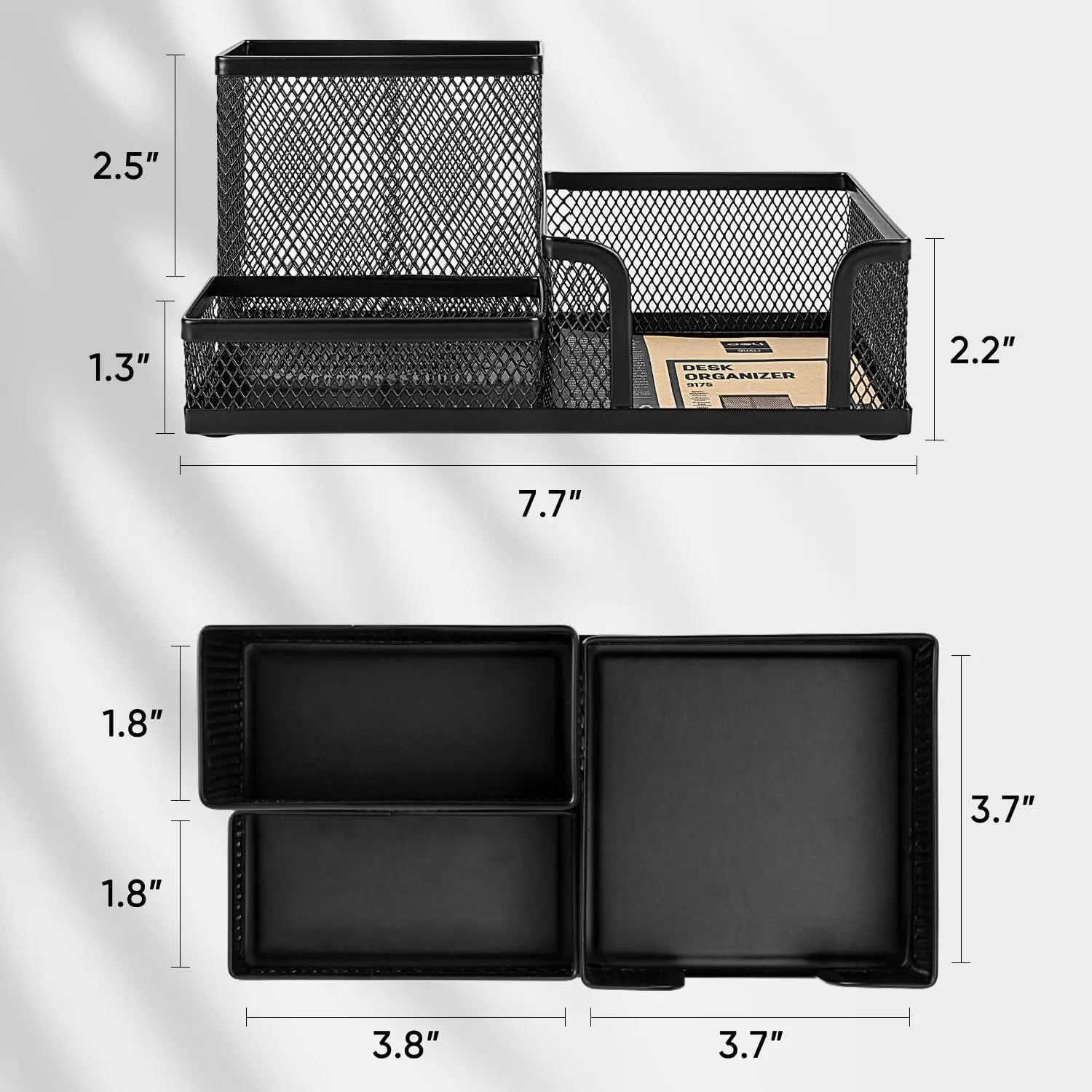 Organisateur de Bureau en Maille 3 Compartiments — vue 6