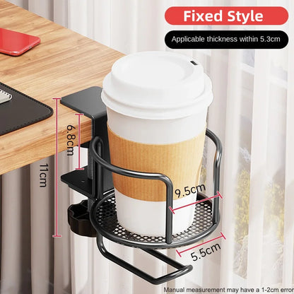 Support de Tasse de Bureau 2 en 1 sans Perçage