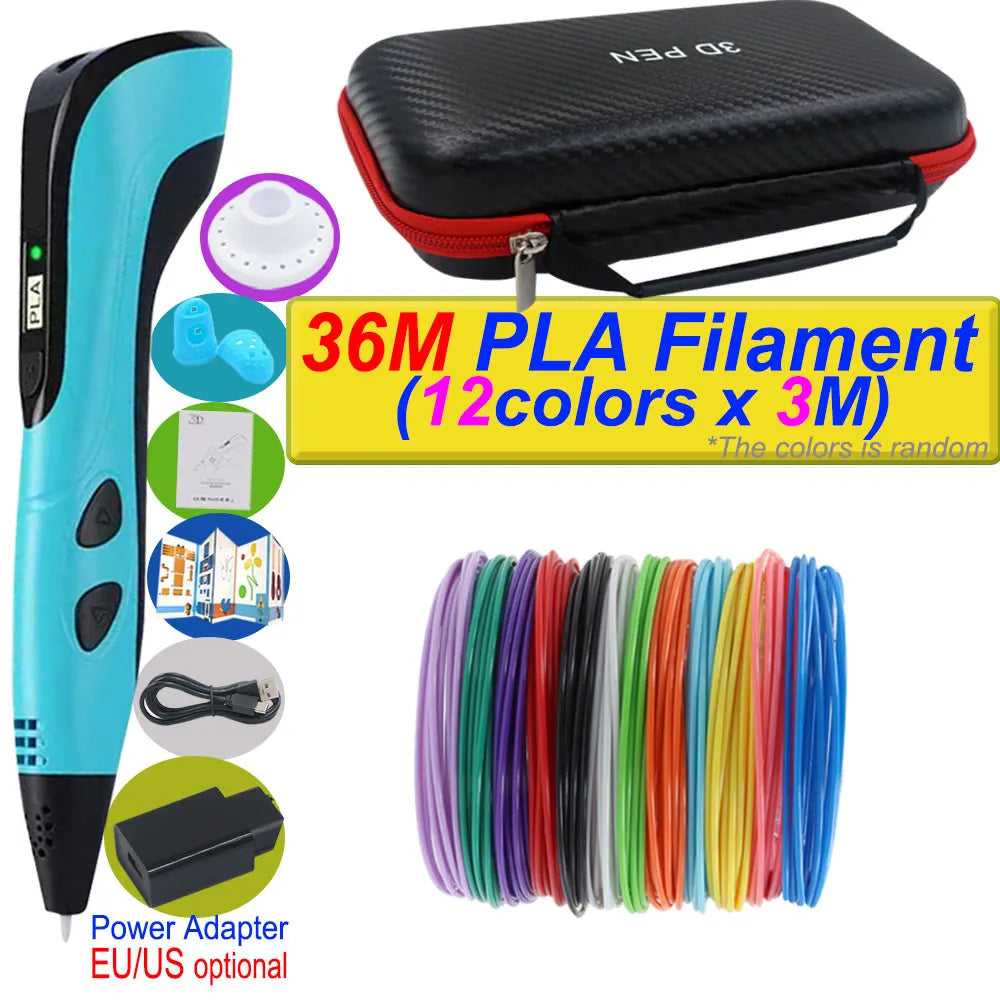 Stylo 3D Impression 2026 avec Ecran LCD et Filament PLA