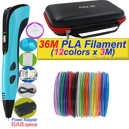 Stylo 3D Impression 2026 avec Ecran LCD et Filament PLA