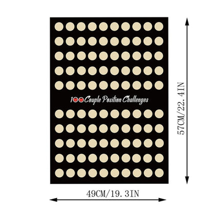 Poster Grattable 100 Choses à Faire en Couple
