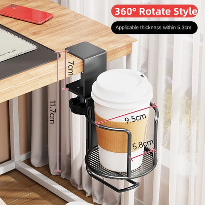 Support de Tasse de Bureau 2 en 1 sans Perçage