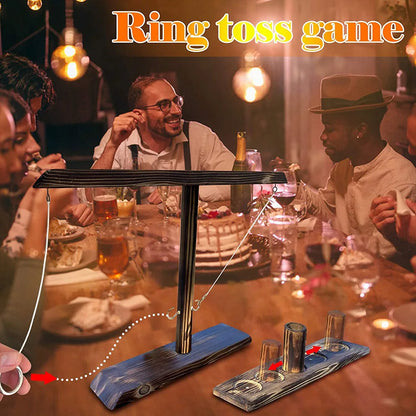 Jeu de Tir aux Anneaux en Bois pour Soirée