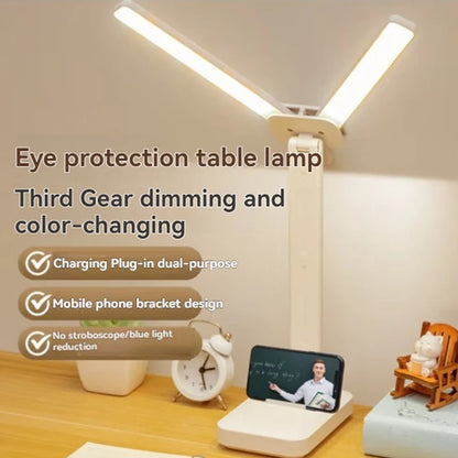Lampe de Bureau LED Double Tete Rechargeable