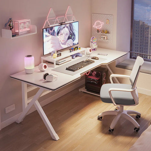 Bureau Ergonomique Moderne pour Gaming et Bureau à Domicile