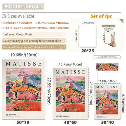 Affiches d'Art Abstrait Toiles Colorées Déco — vue 6