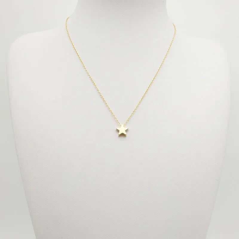 Collier Choker Femme Coeur Etoile Or Argent