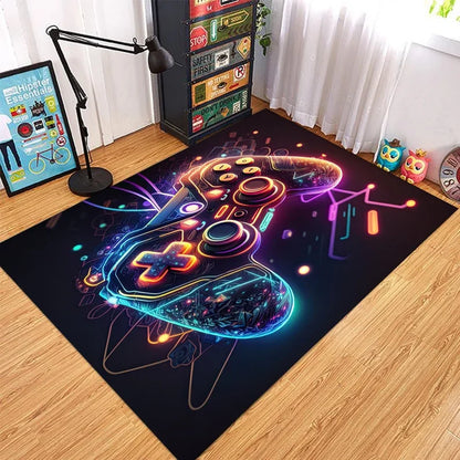 Tapis de Jeu Gamer Sol Geometrique Coloré