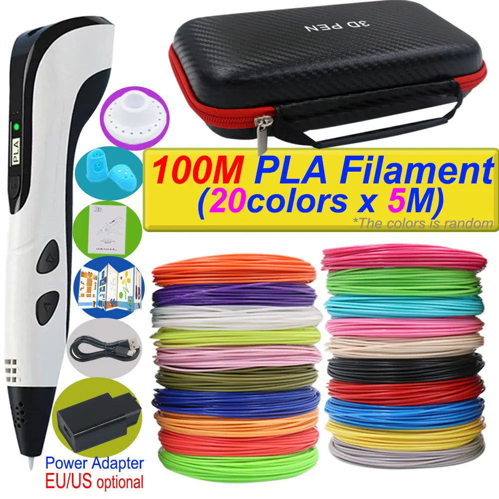 Stylo 3D Impression 2026 avec Ecran LCD et Filament PLA