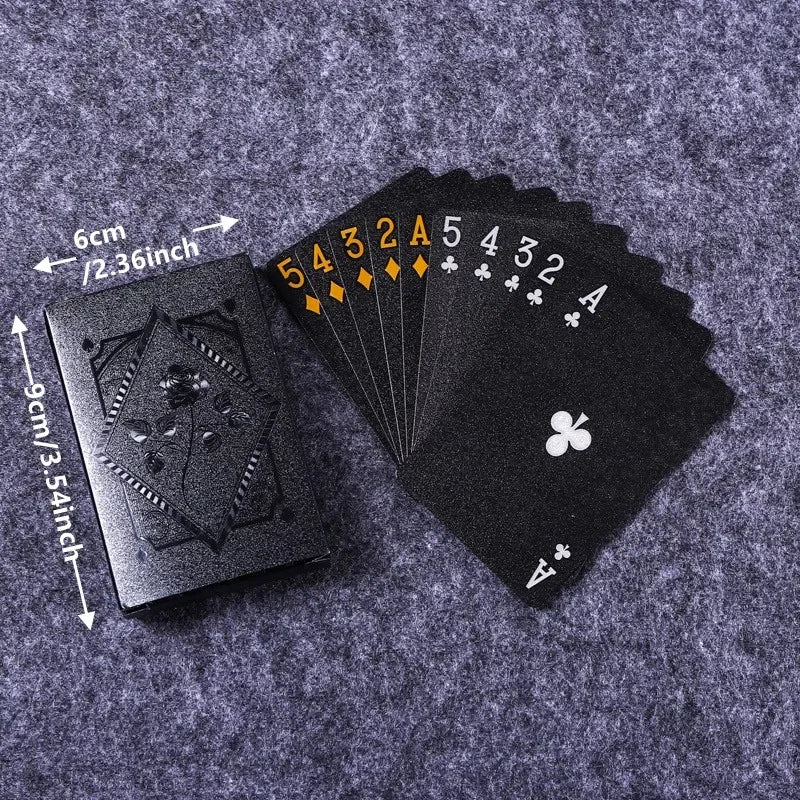 Jeu de Cartes Poker Noir & Or Étanche — vue 5