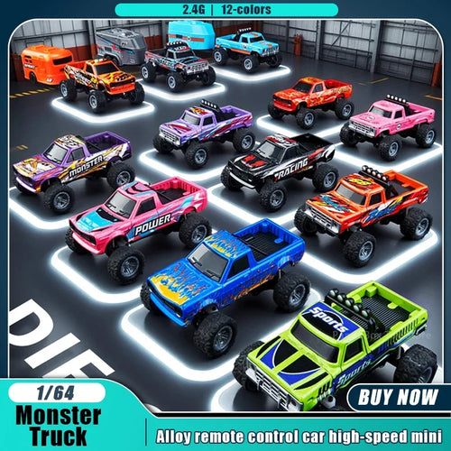 Voiture RC Mini Alliage 1/64 Telecommande