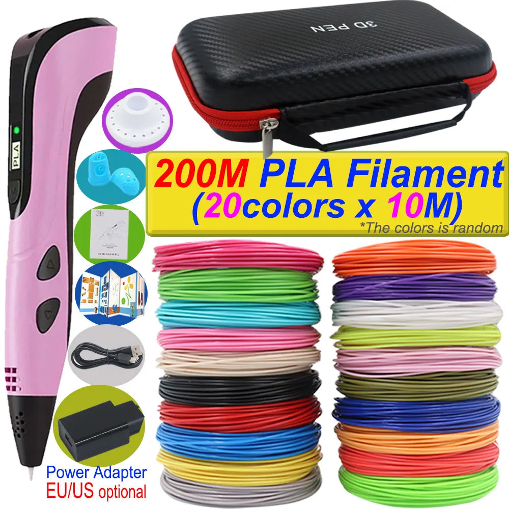 Stylo 3D Impression 2026 avec Ecran LCD et Filament PLA