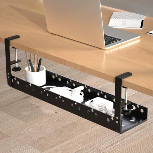Support de Câbles Bureau Sous Table Sans Perçage