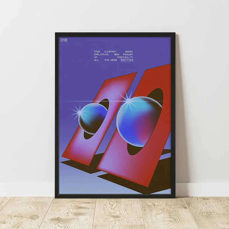 Affiche Art Abstrait Classique Imprimée sur Toile