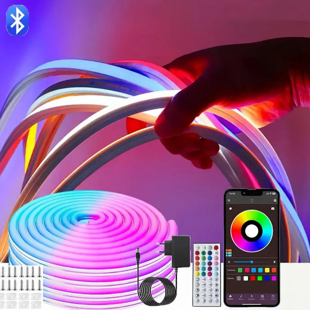 Néon LED RGB Flexible Contrôle par Application
