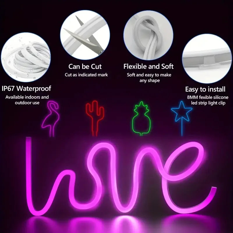 Néon LED RGB Flexible Contrôle par Application — vue 6