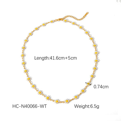 Collier Fleurs Charmantes Pour Femmes