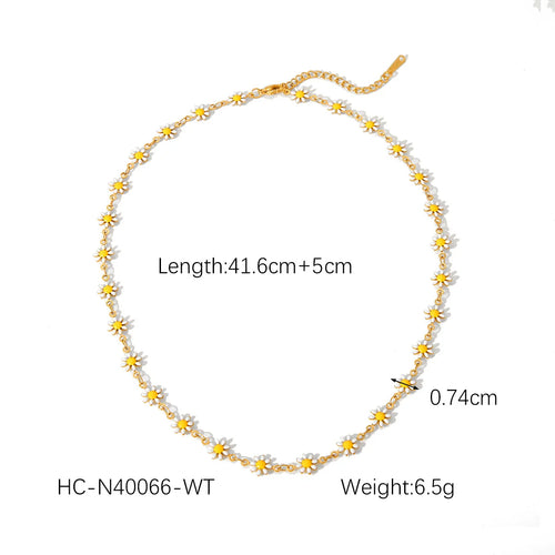 Collier Fleurs Charmantes Pour Femmes
