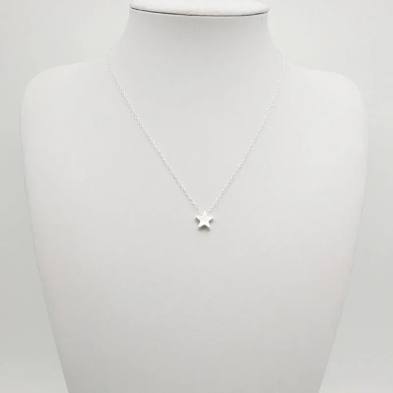 Collier Choker Femme Coeur Etoile Or Argent